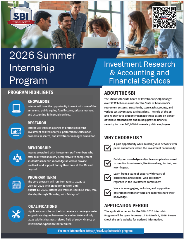 Image of MSBI 2026 Internship Program Flyer